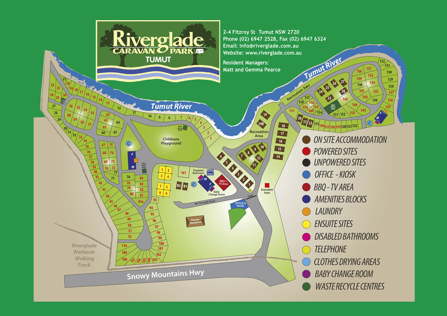 Riverglade Park Map