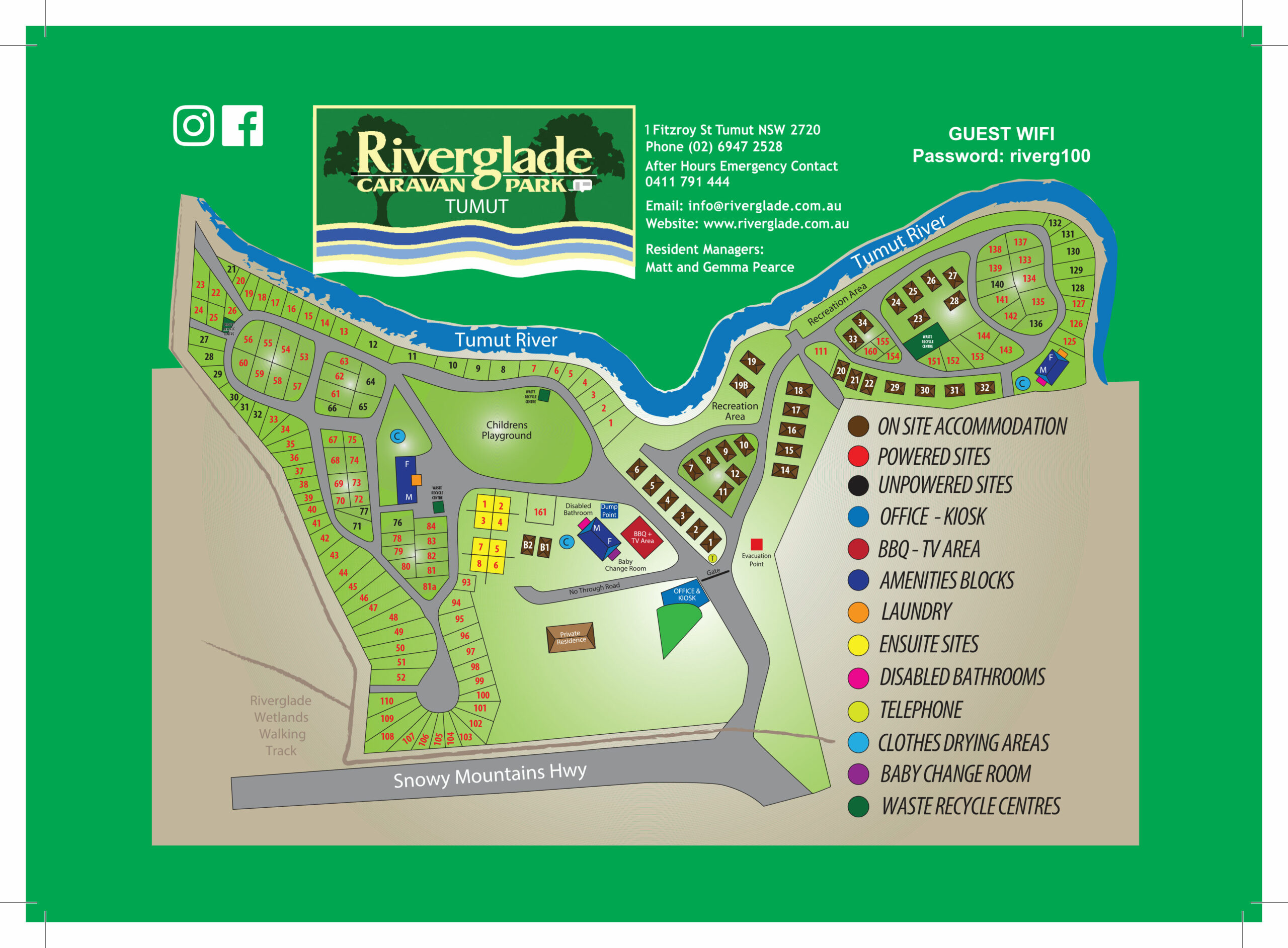 Riverglade-Caravan-Park-site-map